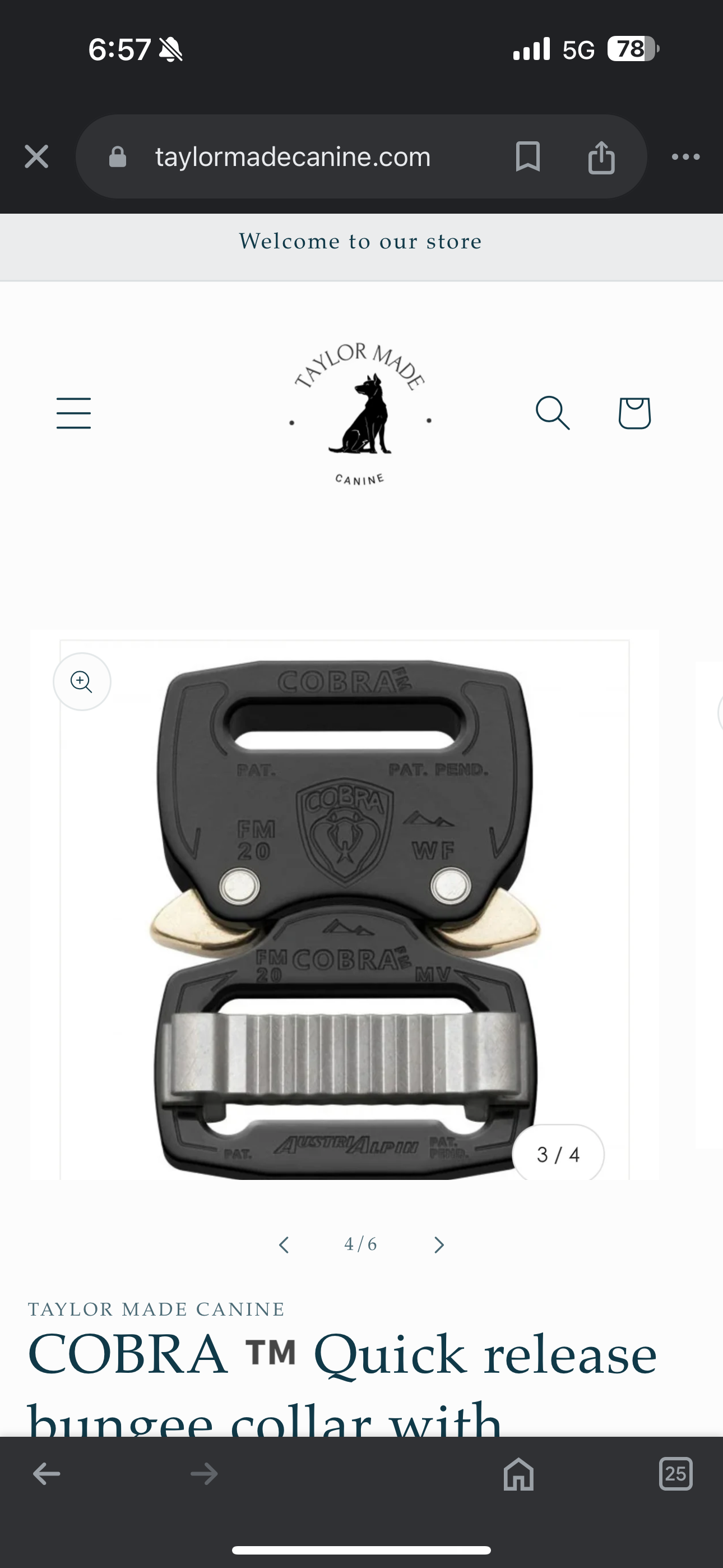 COBRA™️ FM quick release collar 3/4 inch (19mm)
